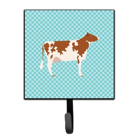 Carolines Treasures Ayrshire Cow Blue Check Leash or Key Holder BB8001SH4